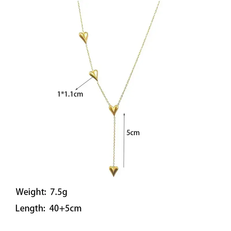 Heartline Drop Necklace - FY0028